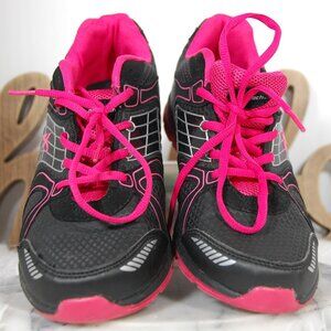 Athletech Willow Black Pink Lace Up Low top Running Walking Womens Shoe Size 11M